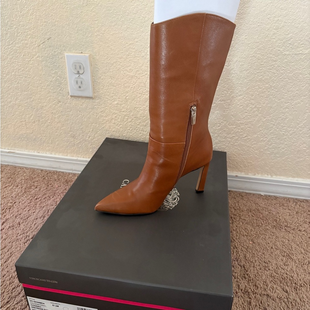 Vince Camuto Tan Heeled Boots